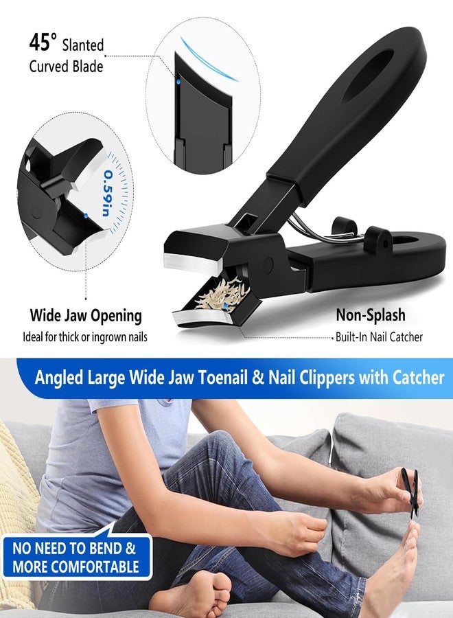 1st Toenail Clippers for Seniors Thick Nails, Ultra Sharp Sturdy Fingernail Toenail Clipper— Heavy Duty Ingrown Toenail Clippers, Thick Toenails with Wide Jaw Sharp Nail Cutter - Image 2